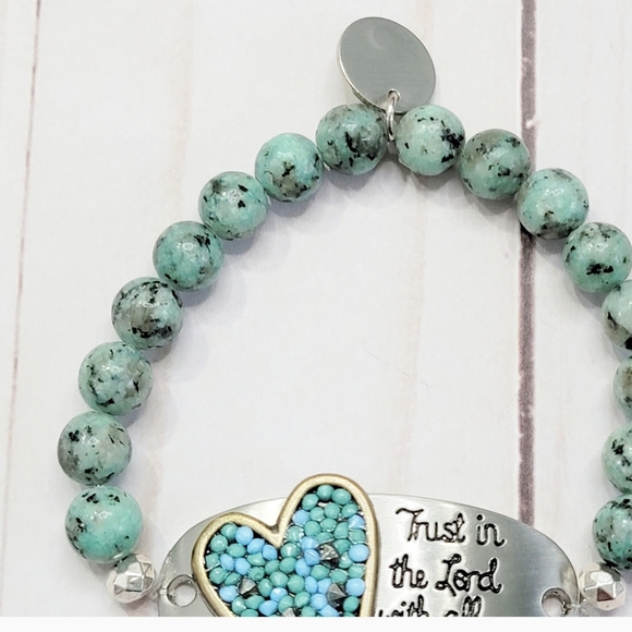 ARTISAN BOHO GEMSTONE STACKABLE STRETCH BRACELET - Picture 3 of 3